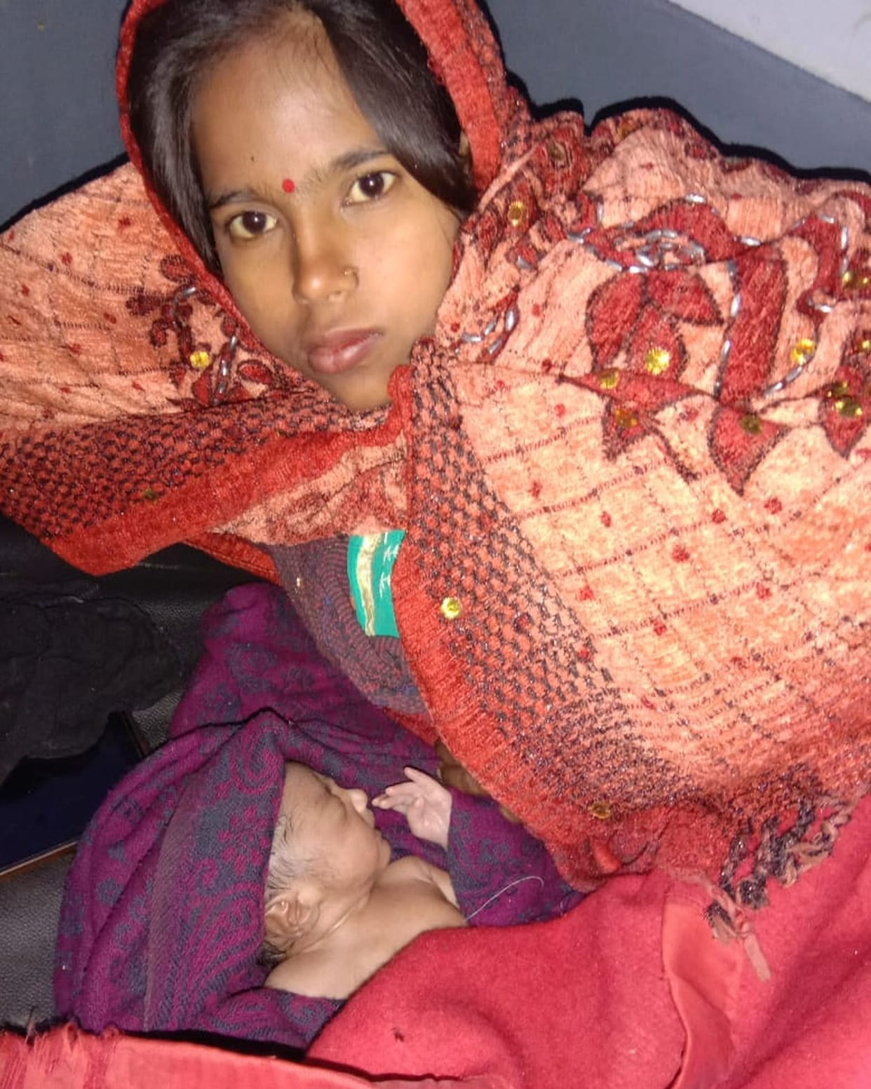 Woman gives birth to a girl in a roadways bus