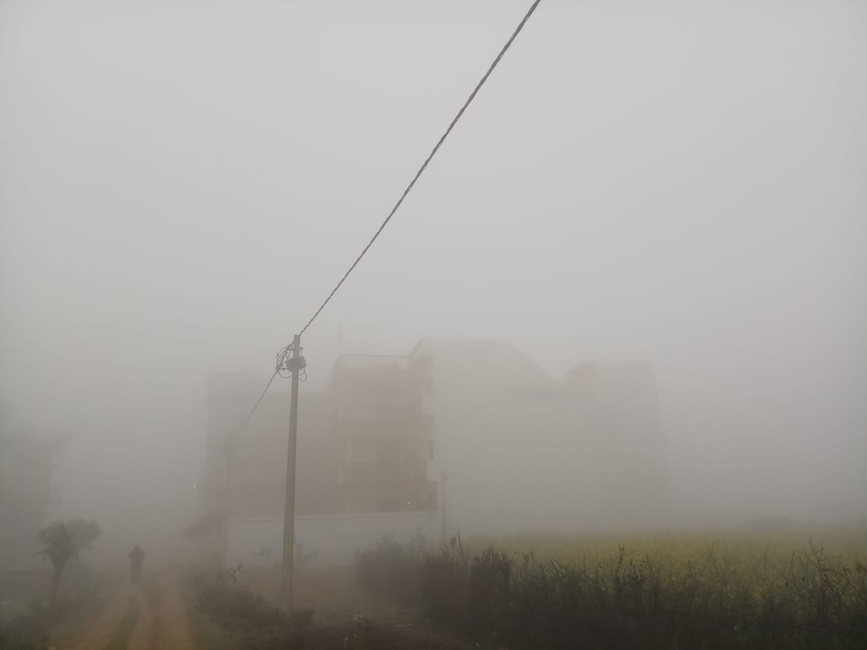 The fog ripped through the sun, still no relief