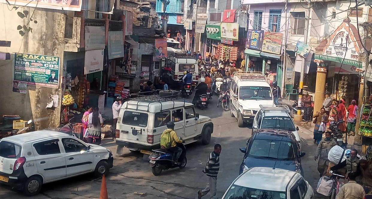 There was a jam in Bageshwar