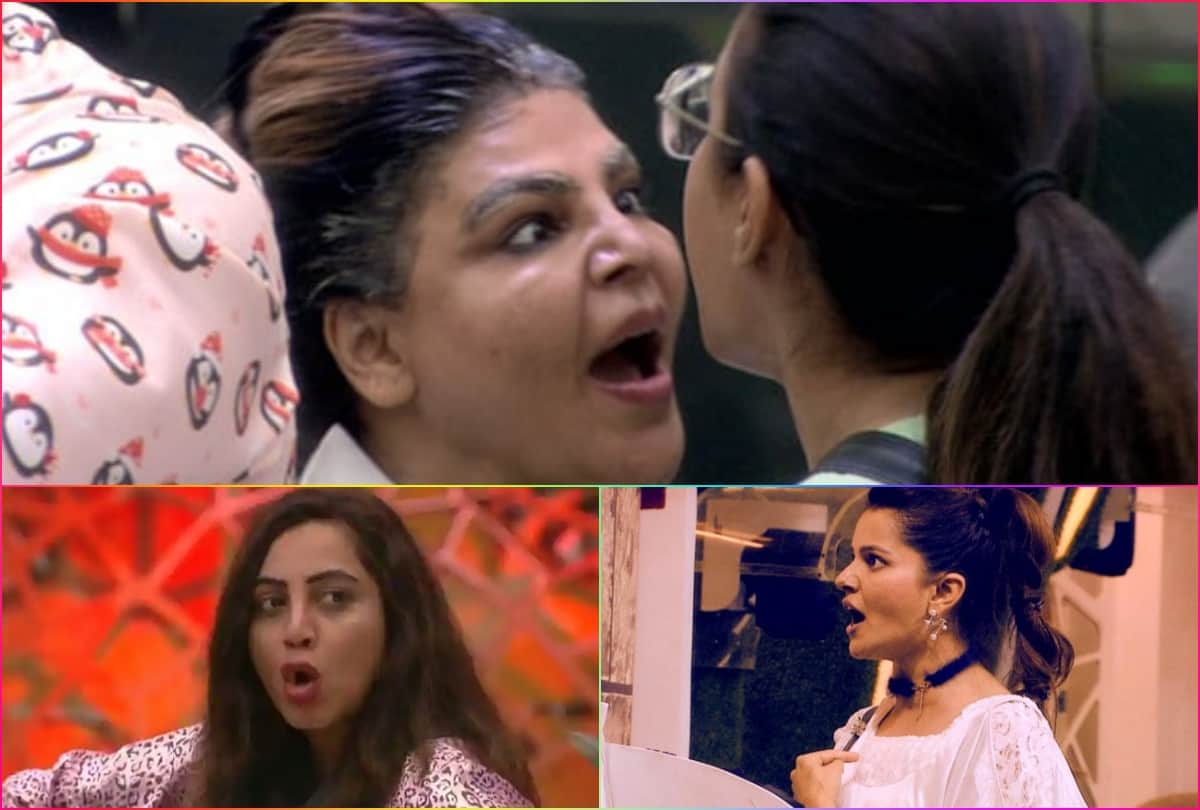 big boss 14 contestants cross the limits devoleena abuses arshi khan