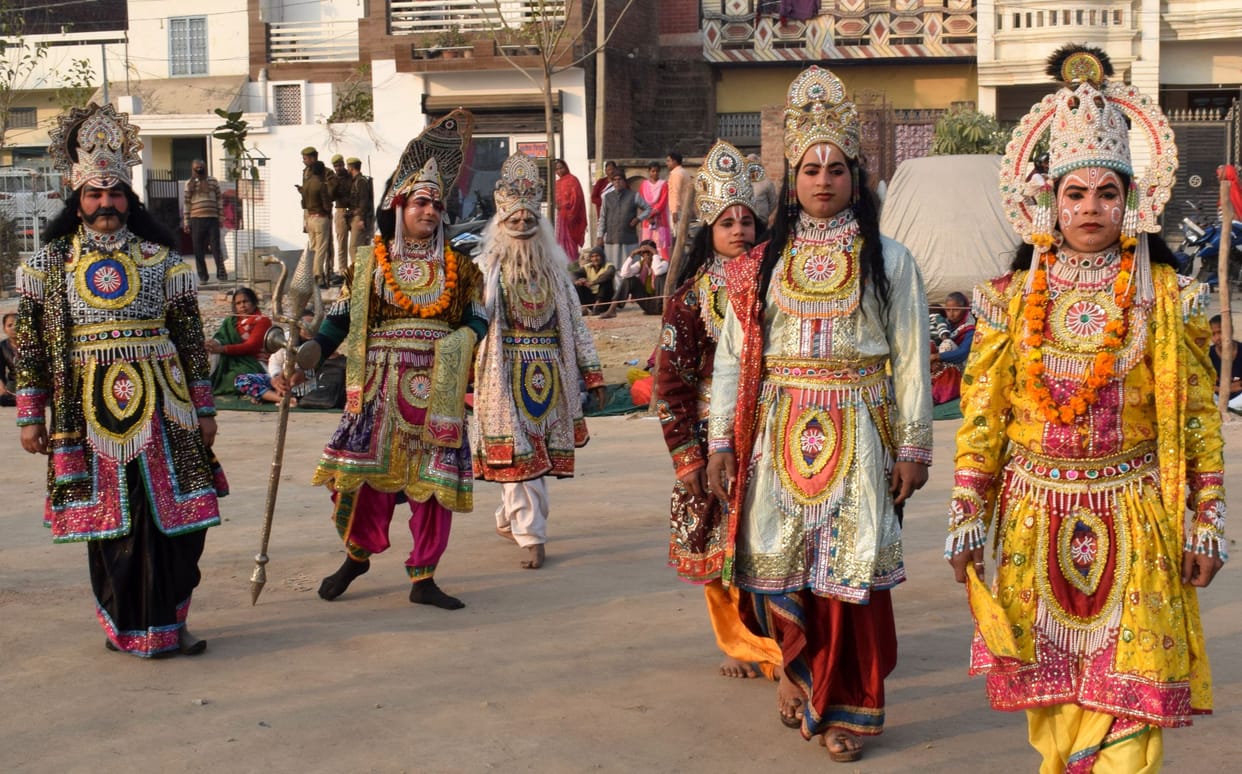 Sati sacrificed her body in Havan Kund