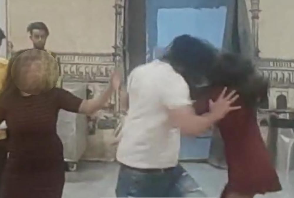 Clash on the gate of my bar in Vibhutikhand Lucknow.