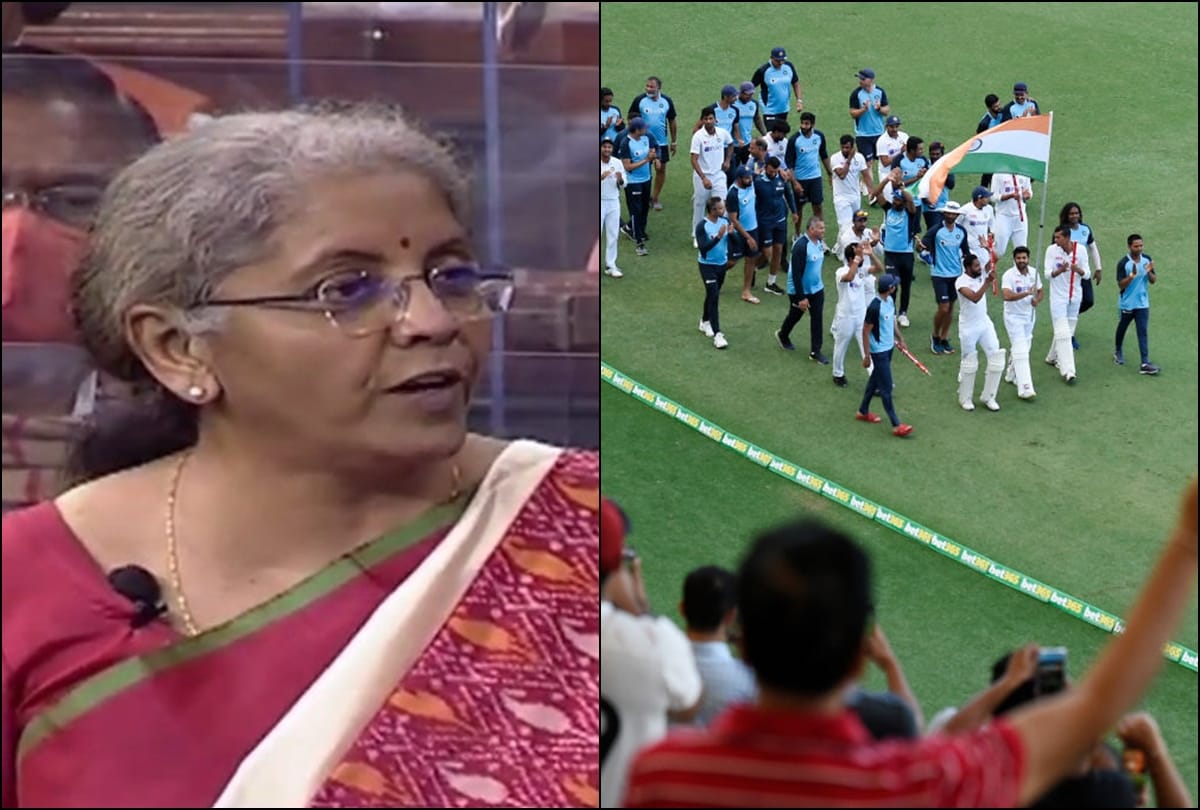 Union Budget 2021 Nirmala Sitharaman recalls Team India's historic win in Australia