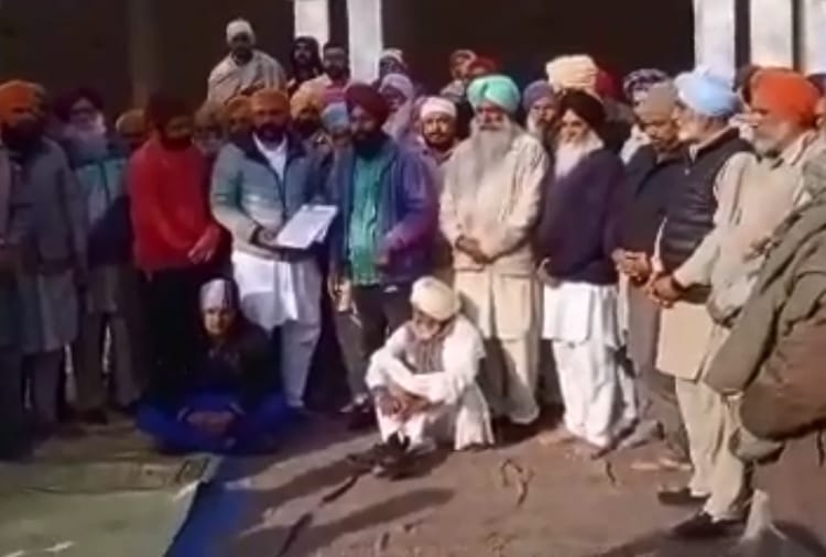 Republic day violence accused Lakha Sidhana recieves support of his villagers