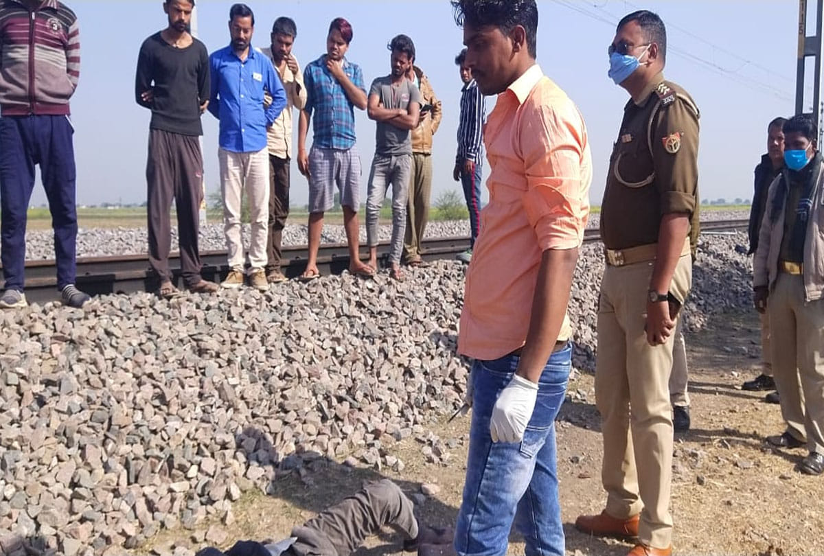 Two bodies found separately near railway track and drain in jalaun