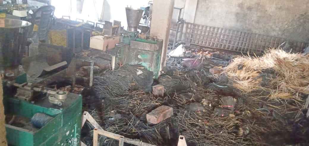 Millions damaged due to fire in agarbatti godowns and service centers