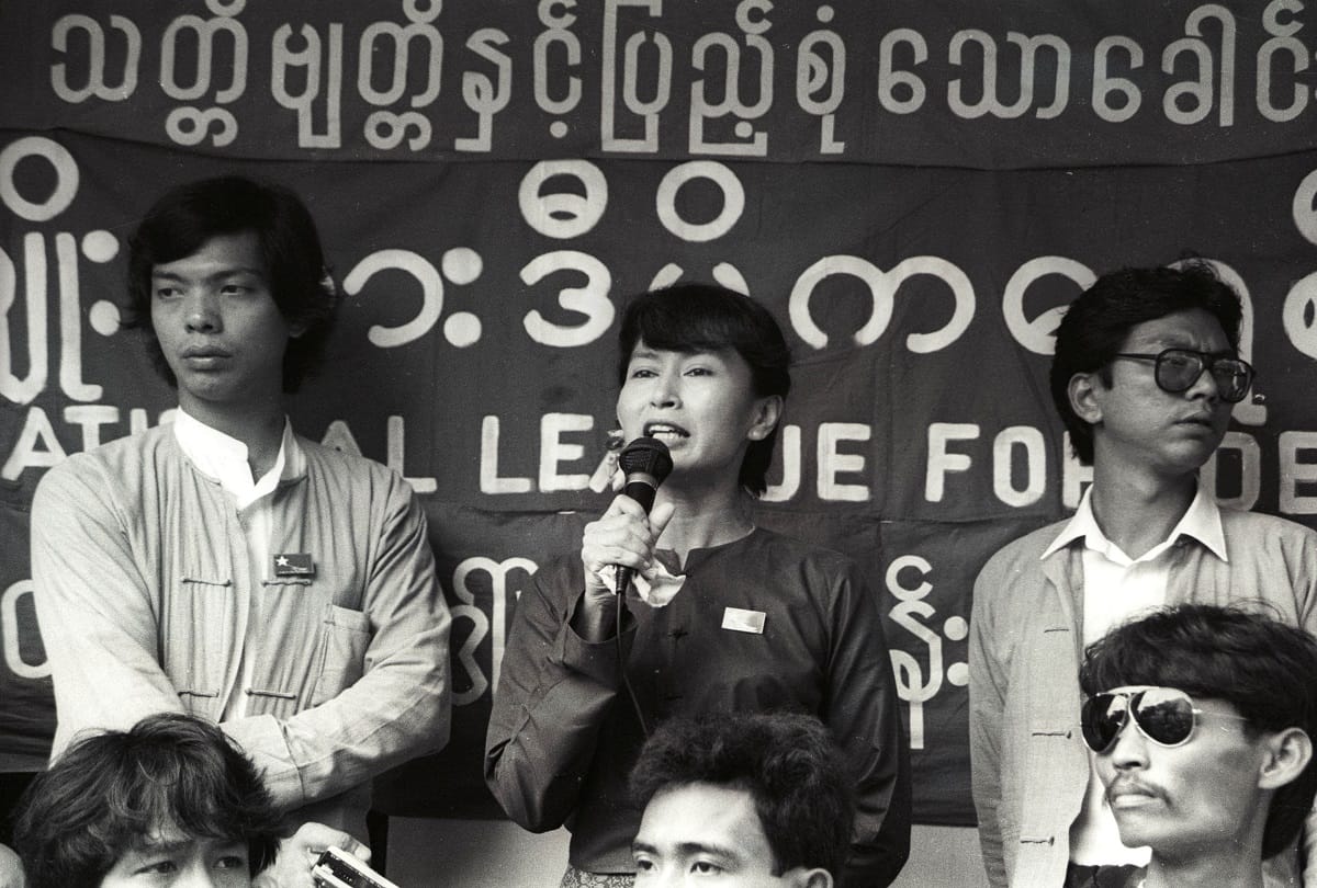 military take control in Myanmar : who is Aung San suu Kyi fight for democracy military coup in Myanmar