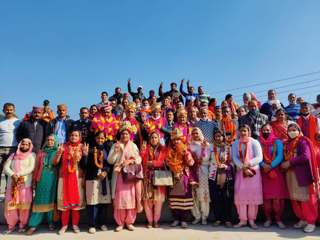 bjp supported appointed panchyat samiti badser hamirpur