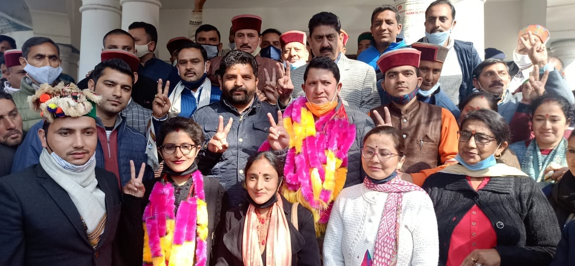 bjp suported nilam become jila parishad chamba chairrmen seat