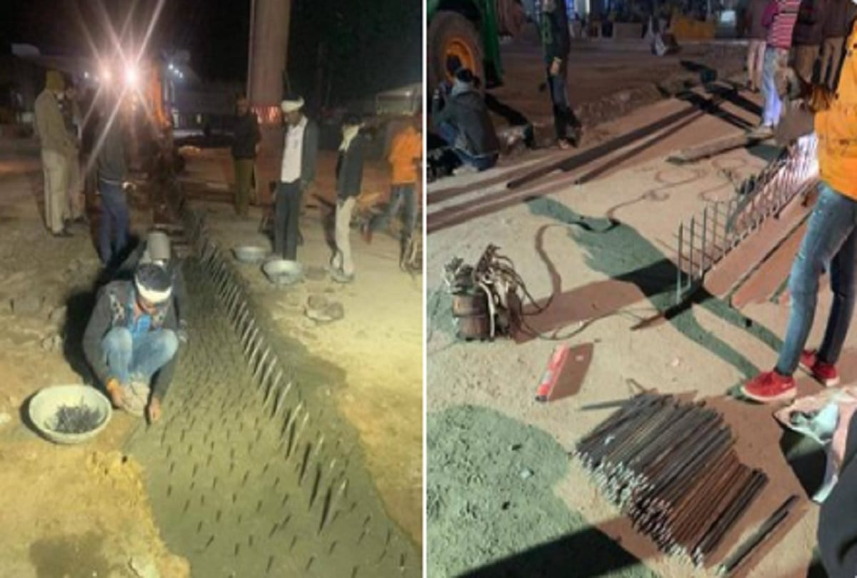 High security at Delhi Borders; Police plastered nails and dug up roads to stop protesting farmers from entering Delhi