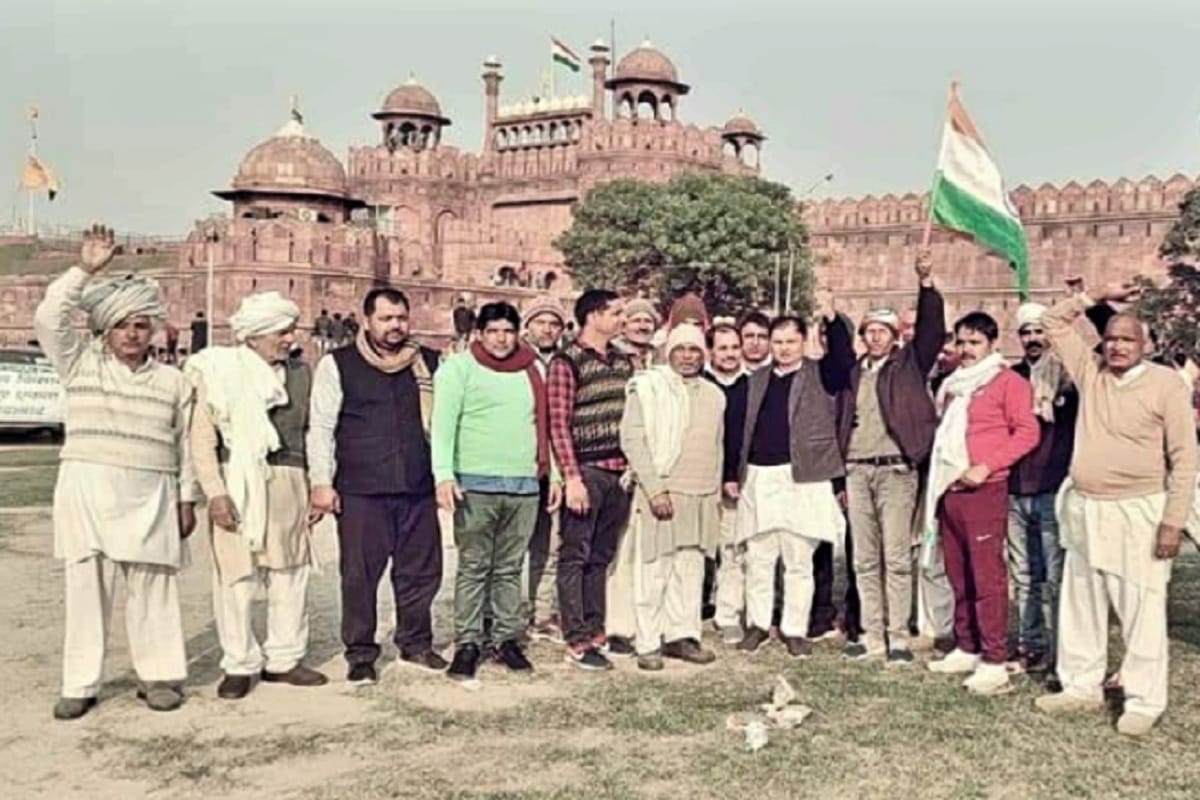 RLD workers from Baghpat district was created a ruckus at the Red Fort on Red Fort