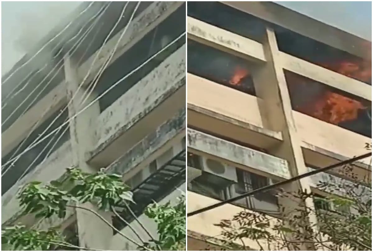 maharashtra news Fire breaks out on 6th floor of a building in Andheri; five fire tenders at the spot