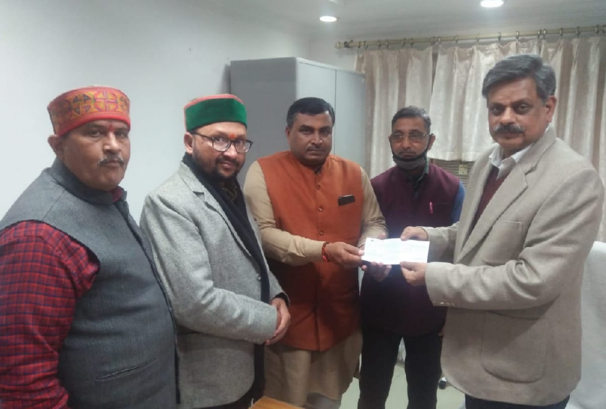 Chancellor gave five lakh fifty five thousand rupees for construction of Ram Mandir