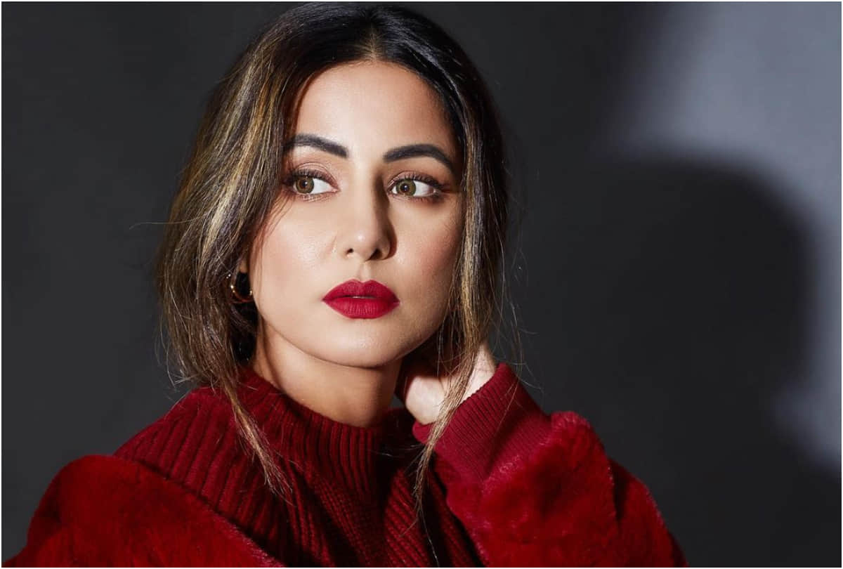 hina khan welcome month of love with red jacket perfect for winter fashion goals