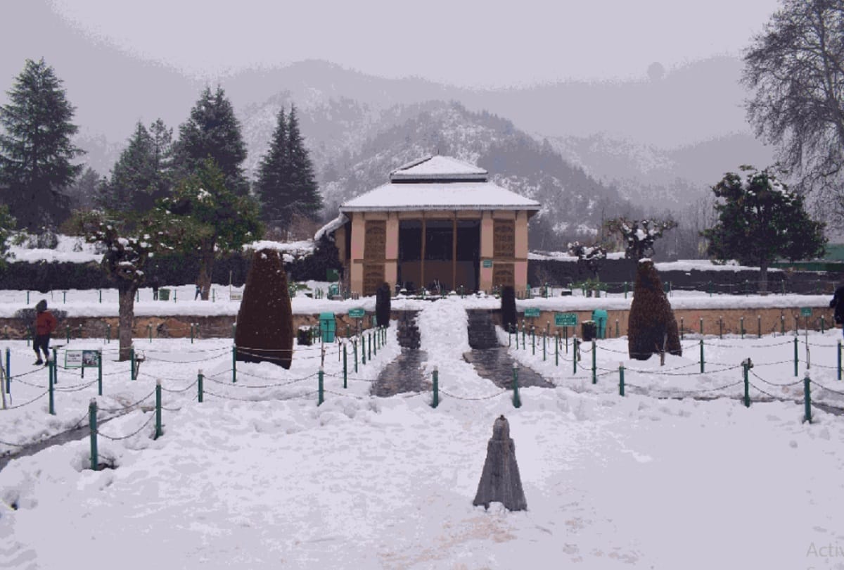 Light snowfall in Kashmir on Sunday