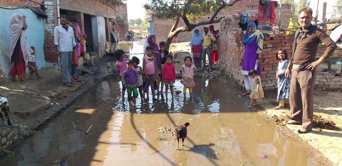 The residents of Konch are still alive due to waterlogging