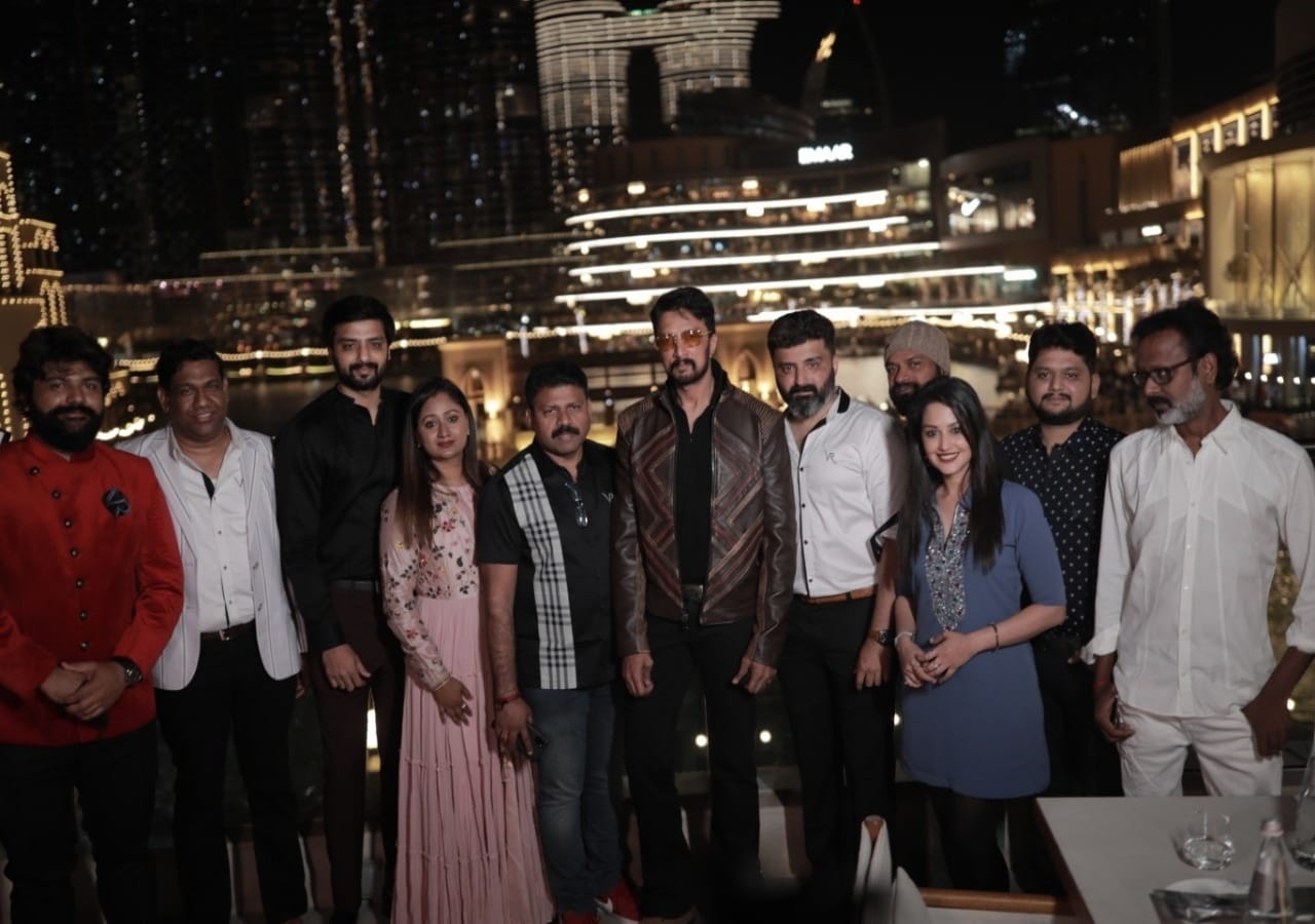Kiccha Sudeep completed 25 years in the film industry title launch of Vikrant Rona at Burj Khalifa