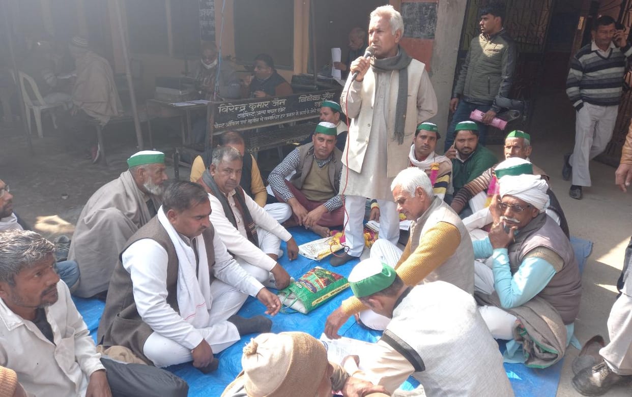 The farmers of the Bakiu revolution are on hunger strike in the tehsil