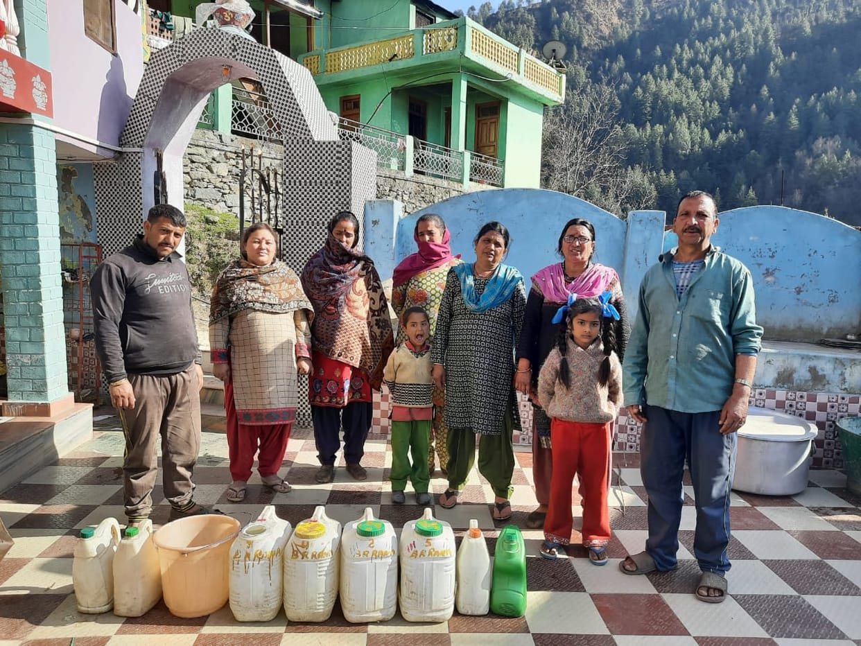 water crisis in birvari village salooni chamba