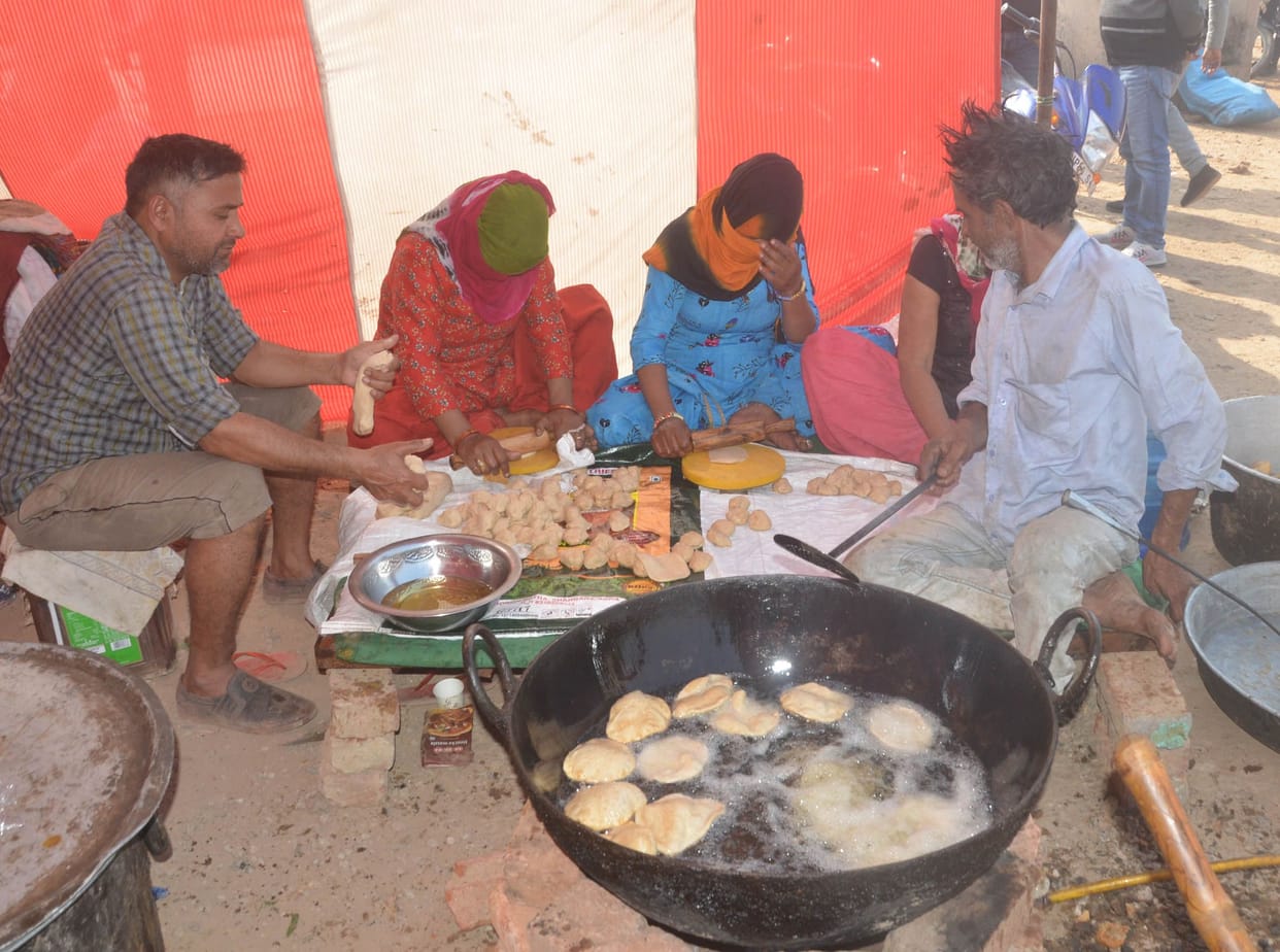 facilities incresed with number of the farmer on strike