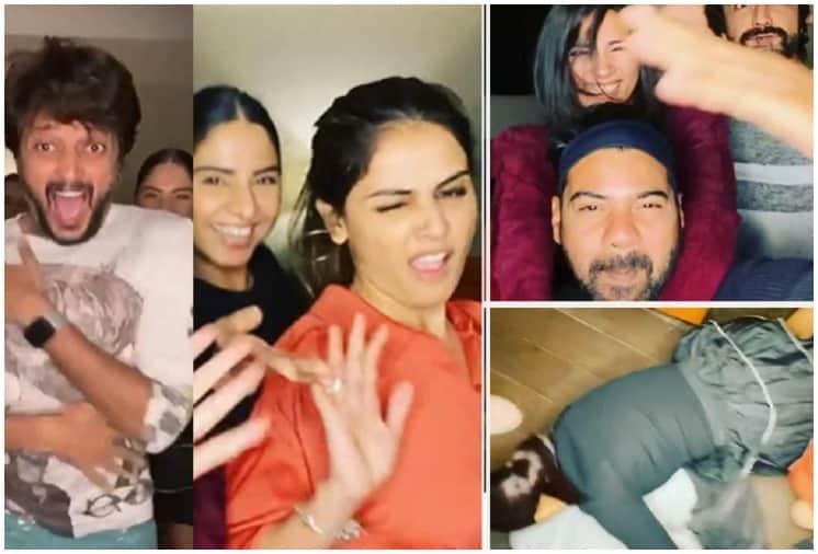 genelia riteish deshmukh dance video: Riteish Deshmukh Genelia Dsouza Latest Dance Video on Zhingat Goes Viral