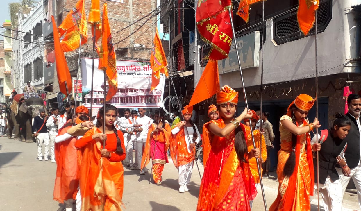 Matri Shakti took out four km long procession