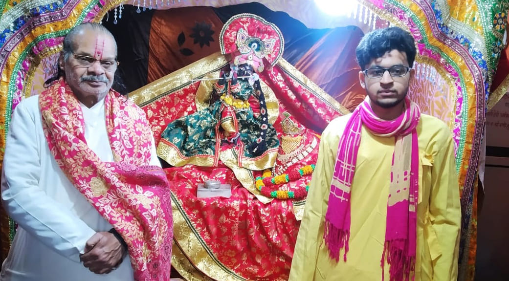 Khichdi festival celebrated  in Sri Radha Vallabh Temple