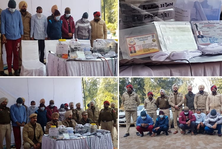 Mohali Police arrested six accused who kidnapping people as fake officers of NIA