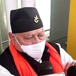 प्रह्लाद मोदी: धरने पर बैठे पीएम मोदी के भाई प्रह्लाद मोदी।