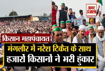 Kisan Mahapanchayat: Farmers Crowd with Naresh Tikait in Mangalore video