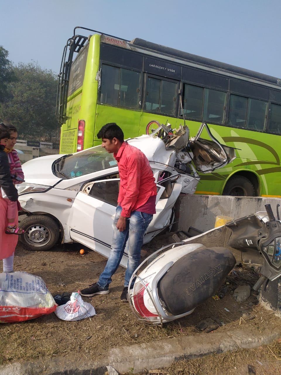 road accident mohda ambala