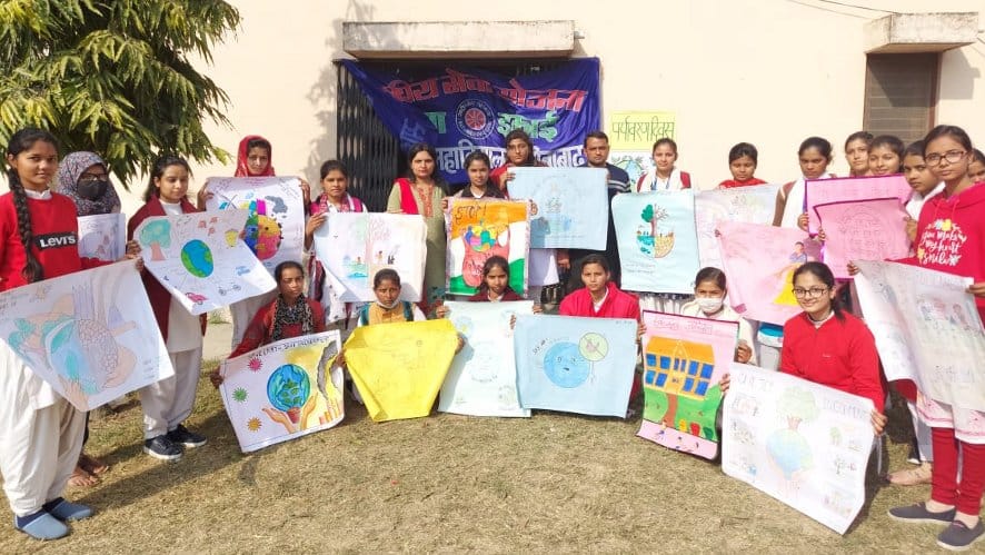 Chart competition in Sahu Jain College Najibabad