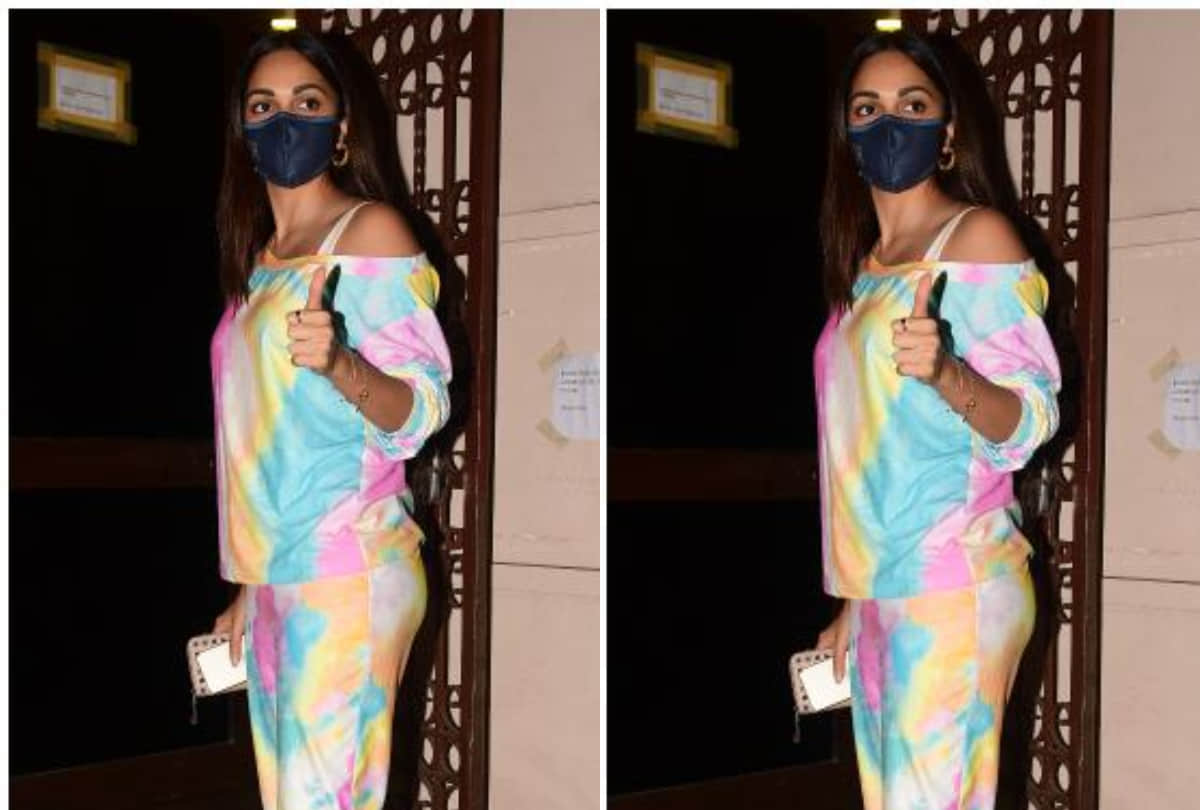 kiara advani in tie dye tracksuit for recent outing