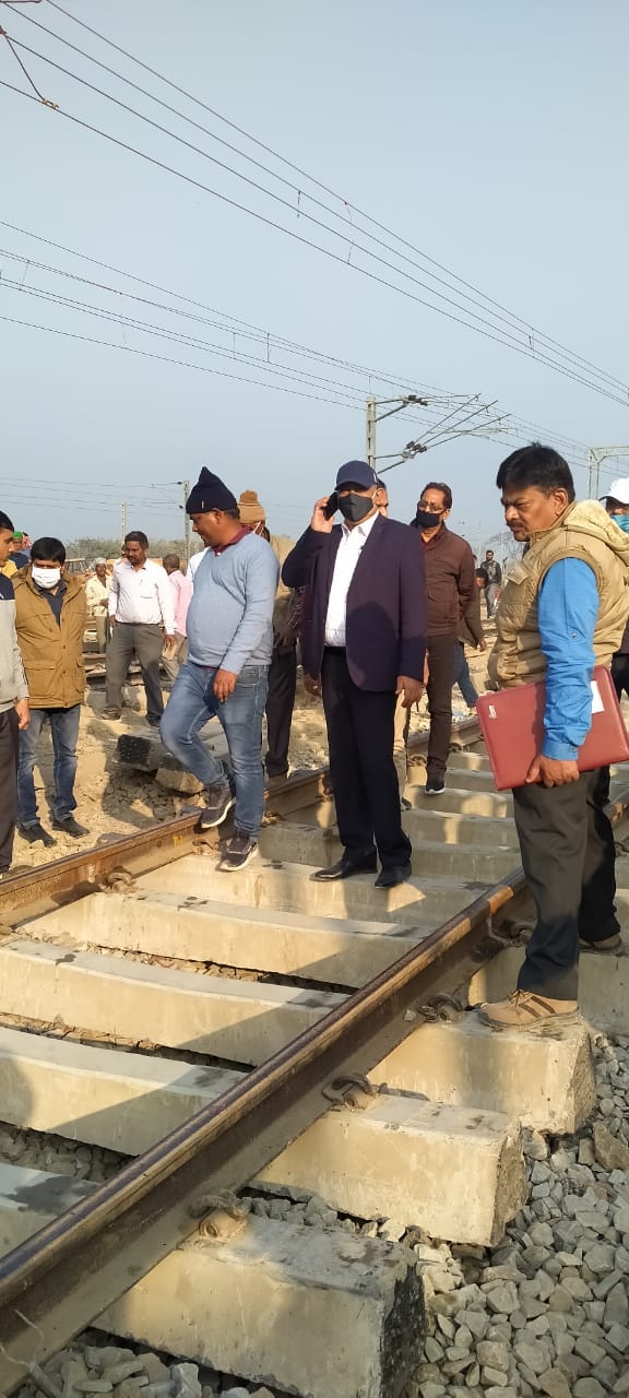 Dhansi new rail track before trial, fighter express survived accident
