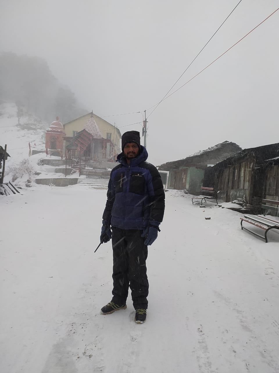 snowfall in Kinnaur and Aani