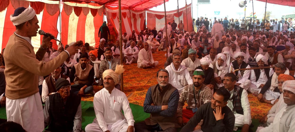 Farmers started getting tight, tents started