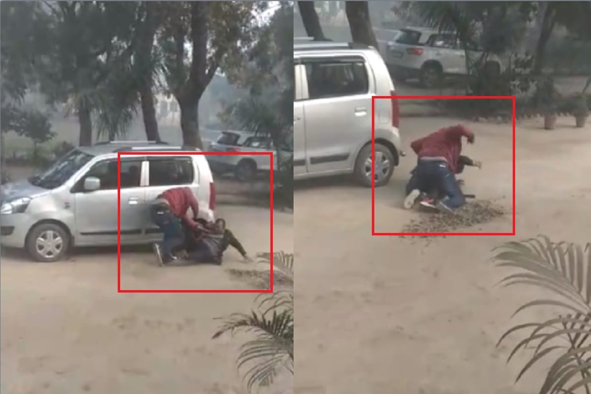 Meerut News: A teacher is beaten up by a teacher in Meerut and see photos