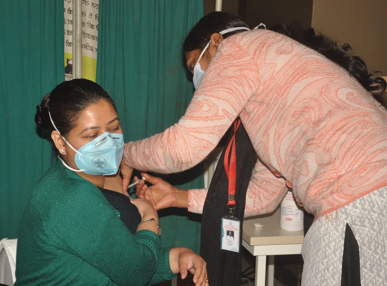 Frontline workers of other departments along with health will get Kovishield vaccine from today