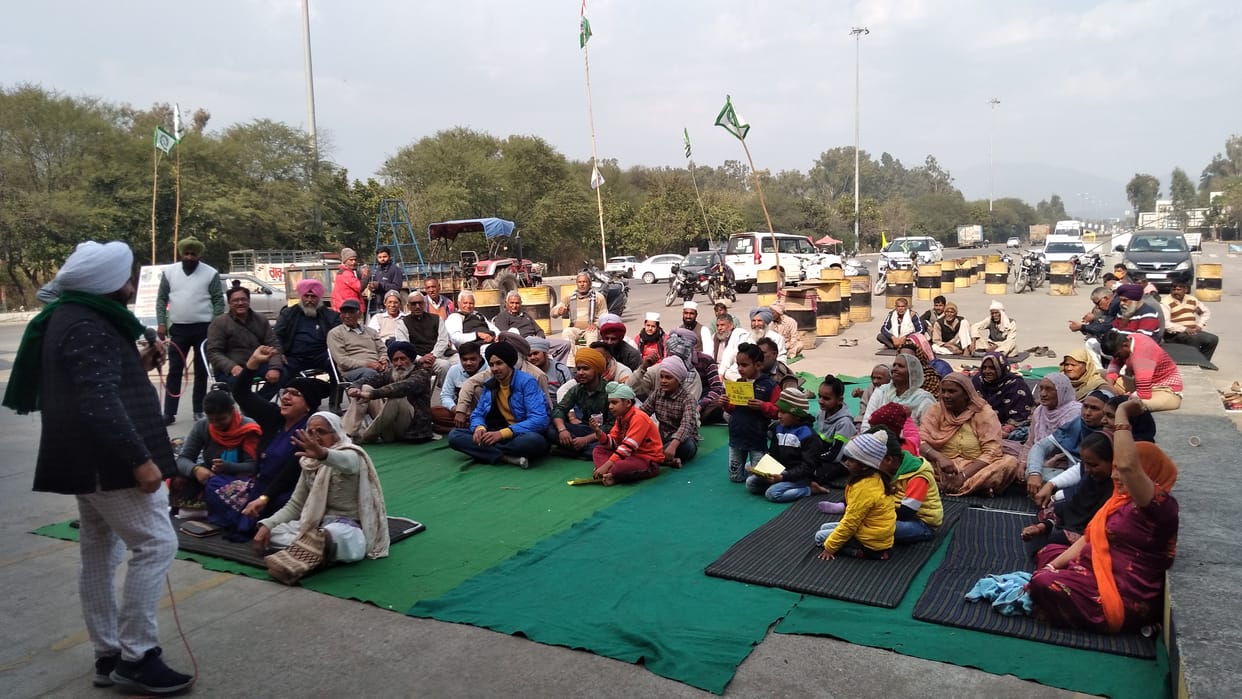Strike at Chandimandir toll plaza