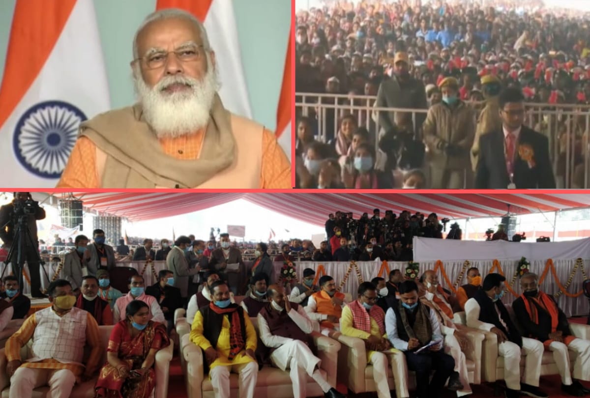 PM Modi starts welcome to Public in Bhojpuri at Chauri Chaura centenary celebrations