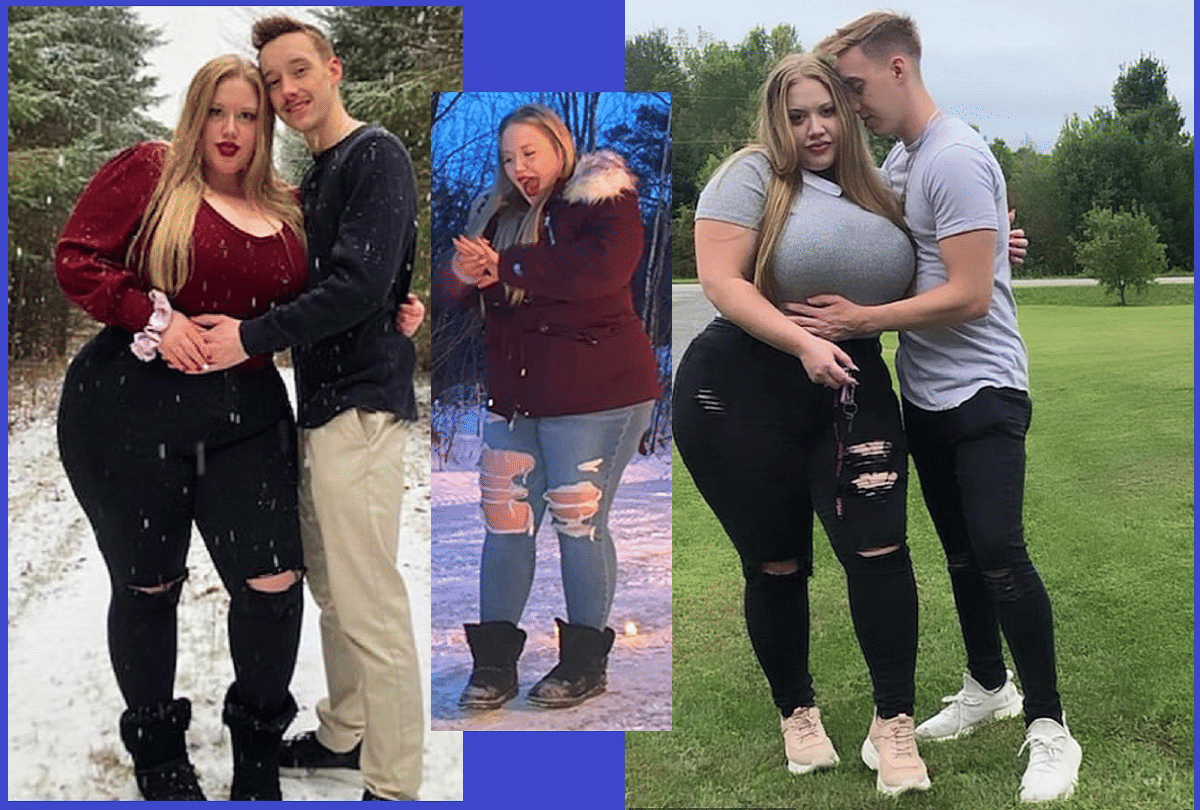 117 kg woman finds love half size fitness trainer