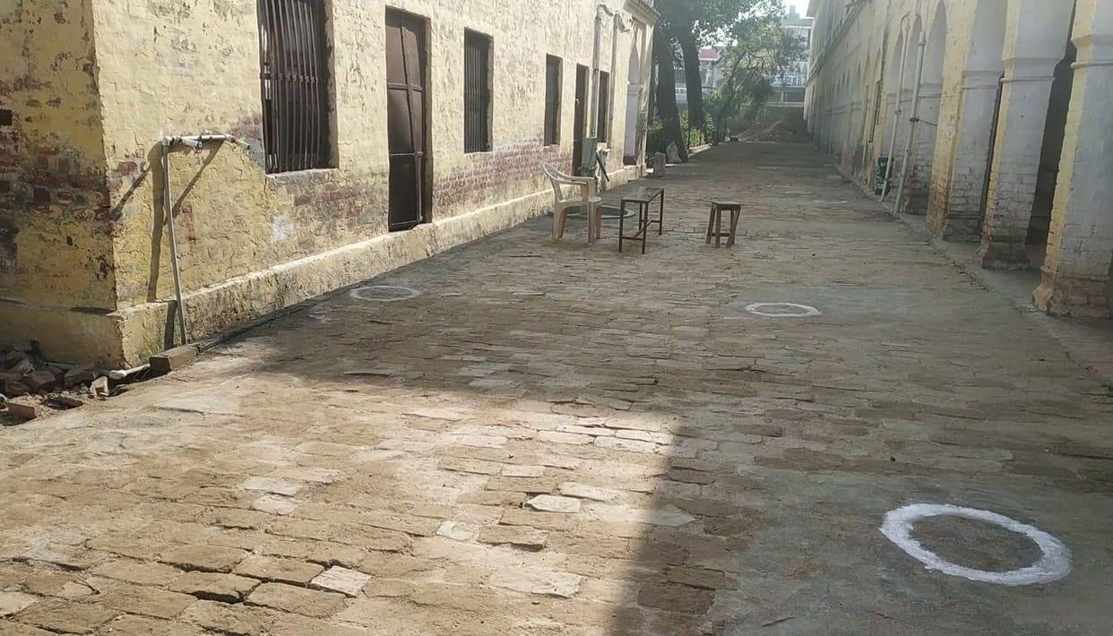 4th Class Employees built half a km road