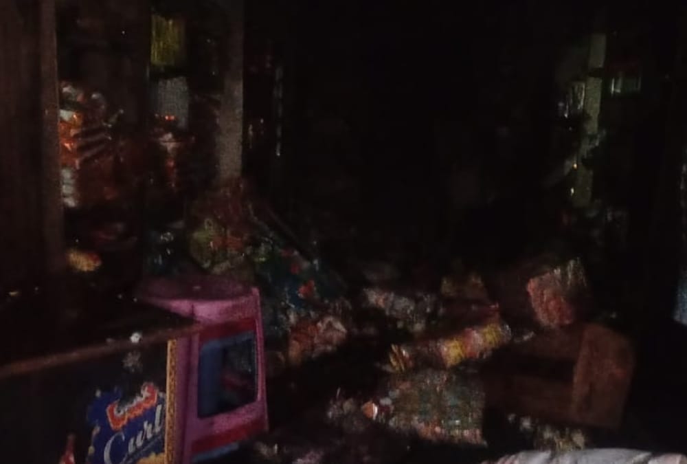 Fire broke out in Dhruv complex in Lucknow.