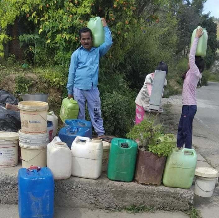 Pati and many locales of Lohaghat region are facing drinking water shortage