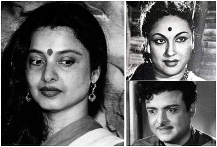 Unseen Pictures of Rekha with Father Gemini Ganesan and Mother Pushpavali