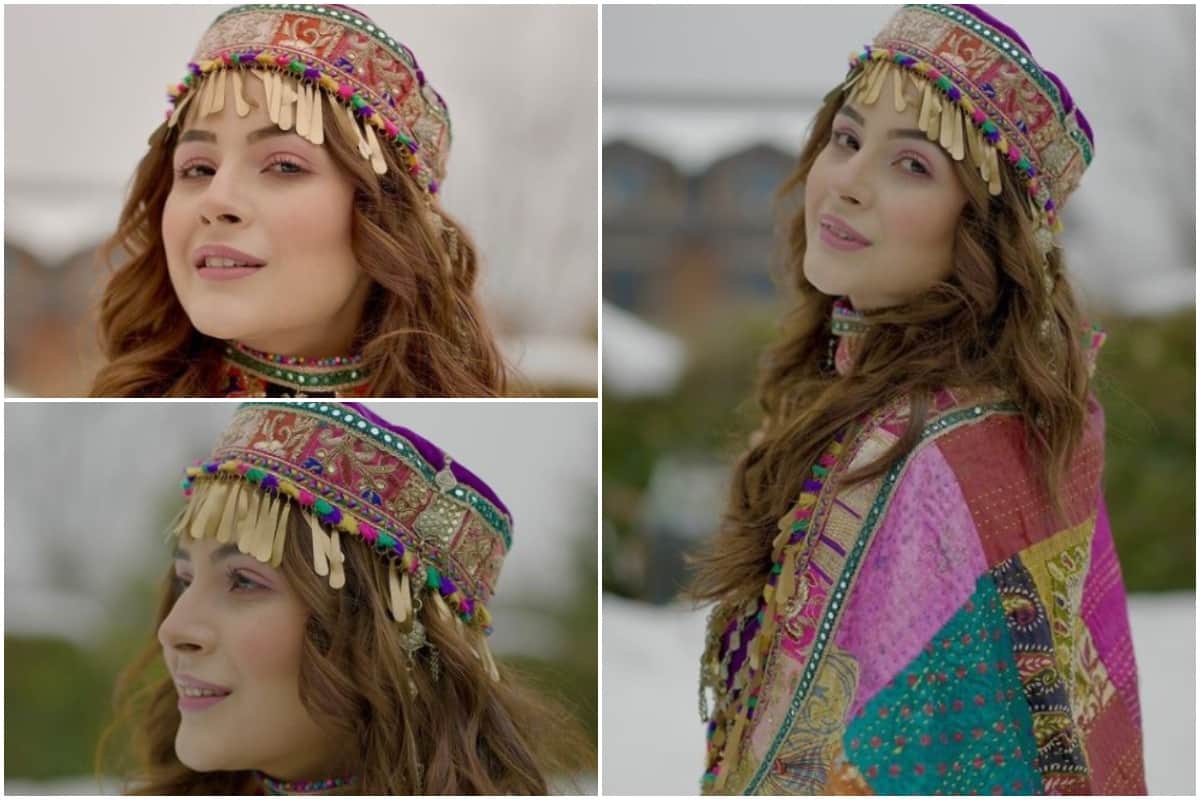 Shehnaaz Gill becomes 'Kashmir ki kali' in traditional attire as she shoots in Snow covered mountains with Badshah