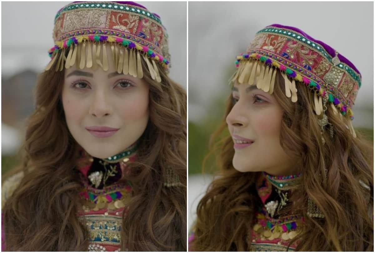 Shehnaaz Gill becomes 'Kashmir ki kali' in traditional attire as she shoots in Snow covered mountains with Badshah