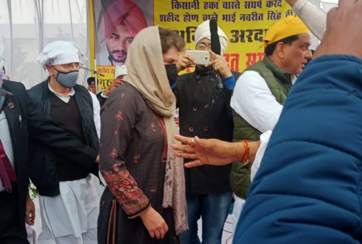 Rampur news: Priyanka Gandhi reach rampur will meet farmer navreet family who died in tractor rally in delhi