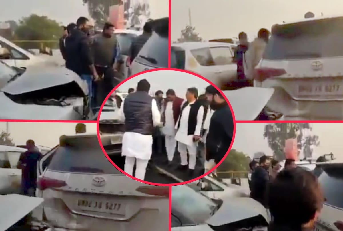 Vehicles in Congress leader Priyanka Gandhi cavalcade collided with each other on Hapur garhmukteshwar