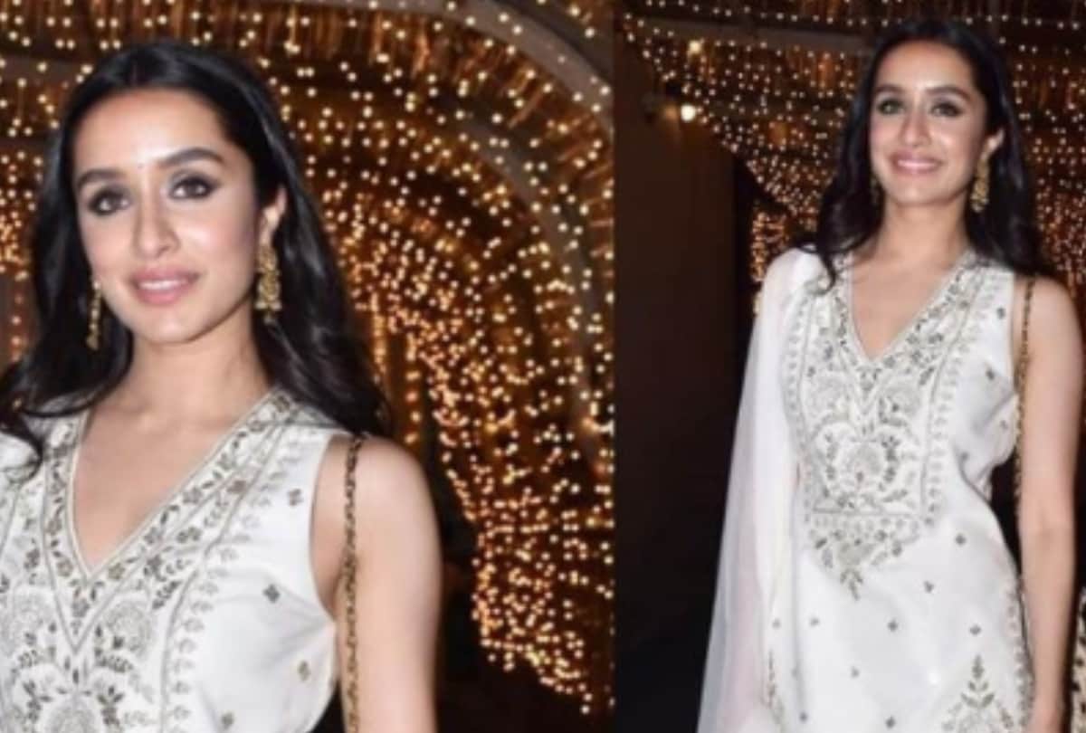 shraddha kapoor attend cousin priyank sharma wedding party in white outfit